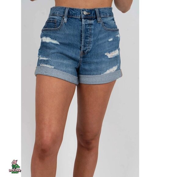 Eunina Olivia Ultra High Rise Mom shorts Size S - Picture 1 of 8